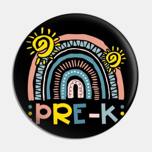 Pre-K Boho Rainbow Teacher Student Back To School Preschool Pin