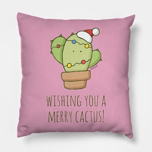 Wishing You a Merry Cactus! Pillow