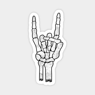 Skeleton Hand Rock Metal Sign Magnet