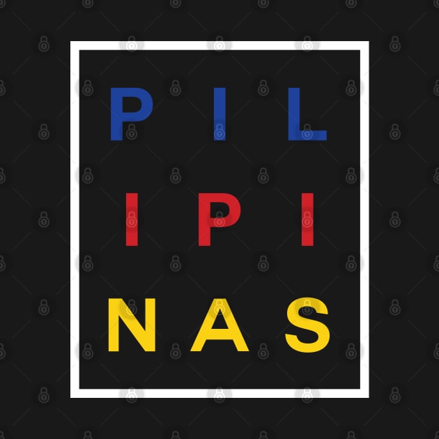 Pilipinas Boxed (Flag Color White) by inotyler