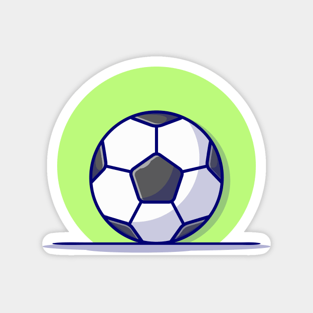 Soccer Ball With whistle Cartoon Vector Icon Illustratio Magnet by Catalyst Labs