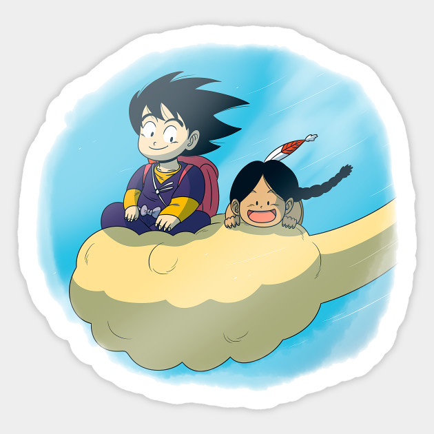 Son Goku And Upa Dragonball Z Sticker Teepublic