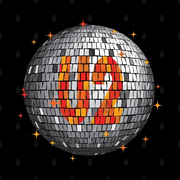 U2 Disco Ball | Orange by Rad Love