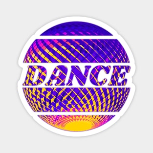 Colorful circular dance design Magnet