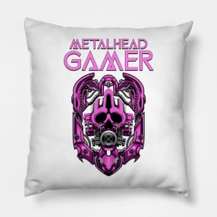 Metalhead Gamer Pink Pillow