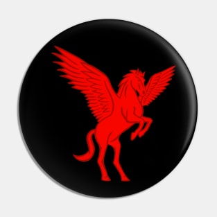 Red Pegasus Pin