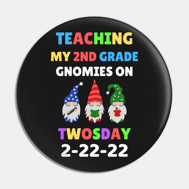 Teaching My 2nd Grade Gnomies on Twosday Pin by WassilArt