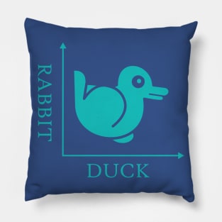 Duck Rabbit Illusion Pillow