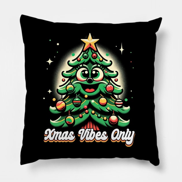 Xmas Vibes Only Pillow by opippi