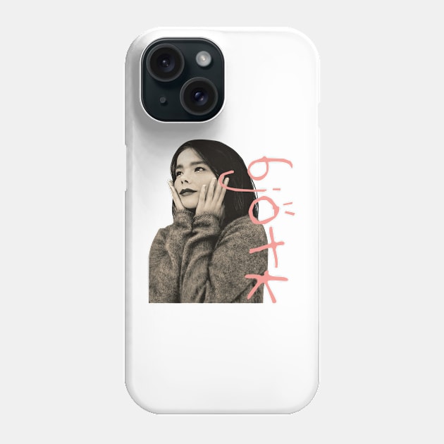 Retro Bjork Fan Art Design Phone Case by Kinanti art