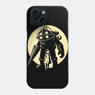 Big daddy and little sister art-For retro gamers Phone Case