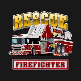 Cartoon Fire Truck T-Shirt