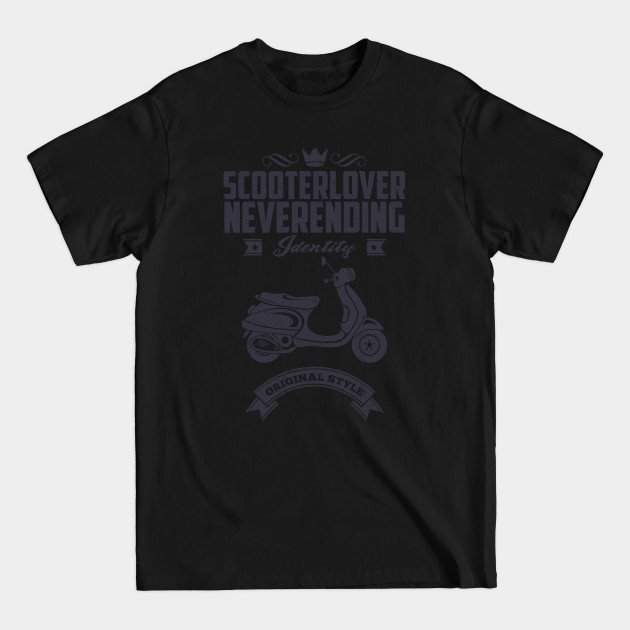 Discover Scooter Lover Never Ending Identity - Motorbike - T-Shirt