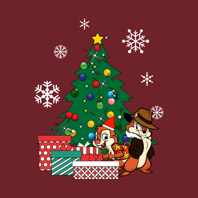 Chip N Dale Around The Christmas Tree by Nova5