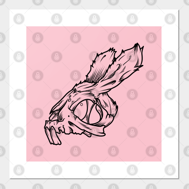 Bunny Skull - Bunny - Posters and Art Prints | TeePublic Bunny Skull - Bunny - Posters and Art Prints | TeePublic
