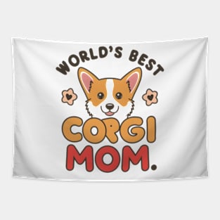 World's Best Corgi Mom Dog Owner Tapestry