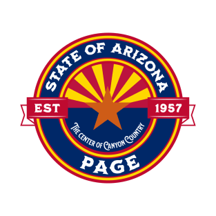 Page Arizona State Flag Design T-Shirt