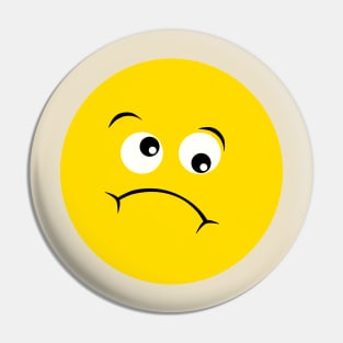 Emoji - so sick face Pin