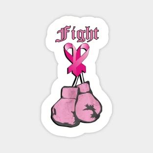 Breast Cancer Awareness Go Pink for October Inspirational Quote FIGHT Survivor Gifts Magnet
