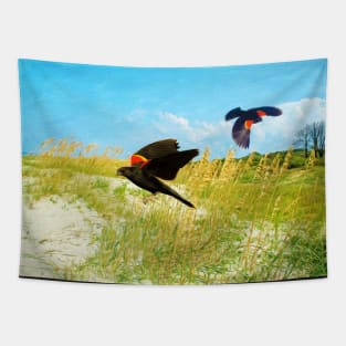 Red-Winged Blackbirds Tapestry