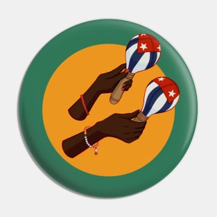 Cuban Maracas Pin