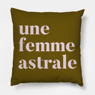 femme astrale pink Pillow