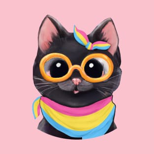 Cute Pansexual Shirt, Cute Pan Shirt, Cute Pan Pride, Subtle Pan Shirt, Pansexual Cat, Pan Flag Color, Pansexual Pride, Pan Pride Shirt, Subtle Pansexual, Cute Pansexual, Pansexual Clothing, Pansexuality Shirt, Cute Pansexuality T-Shirt