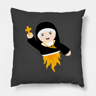 Nun with Superpowers! Pillow