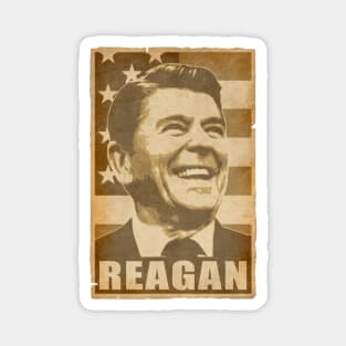 Ronald Reagan Propaganda Poster Pop Art Magnet