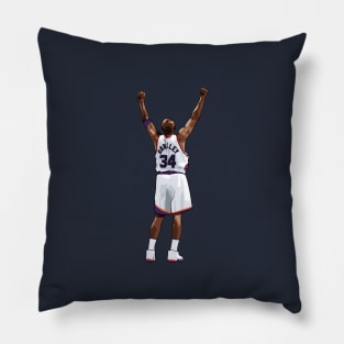 Charles Barkley Vector Back White Pillow