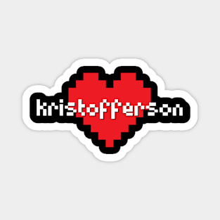 Kris kristofferson -> pixel art Magnet
