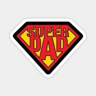 Super Dad Retro Cool Fathers Day Design Magnet