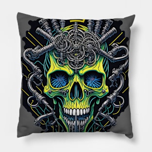 Cyborg Heads S03 D50 Pillow