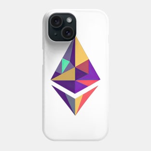 Ethereum logo artistic Phone Case