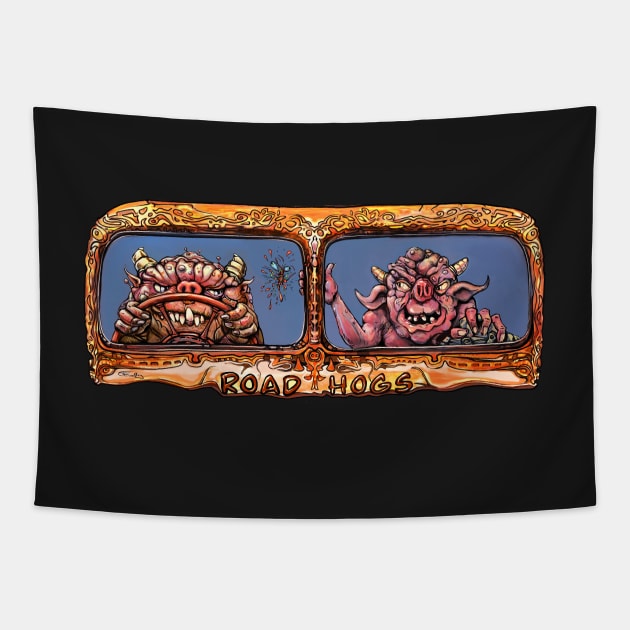 Road Hogs Tapestry by Lefrog