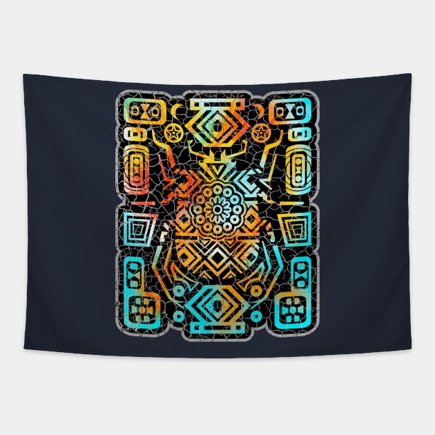 Beetle Geometry Tapestry by Dragonbudgie