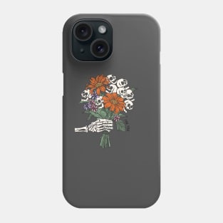 Skeleton bouquet Phone Case