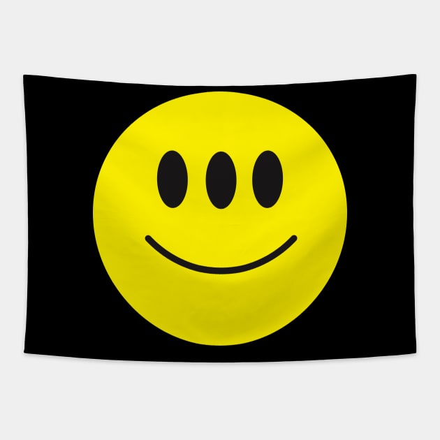 SMILEY FACE Tapestry by toddgoldmanart