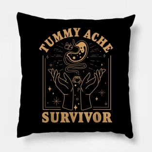 Funny Tummy Ache Survivor Pillow