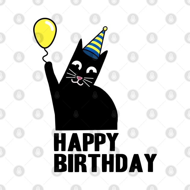 Happy Birthday Geburtstag Katzen Papa Shirt Katze by Kuehni