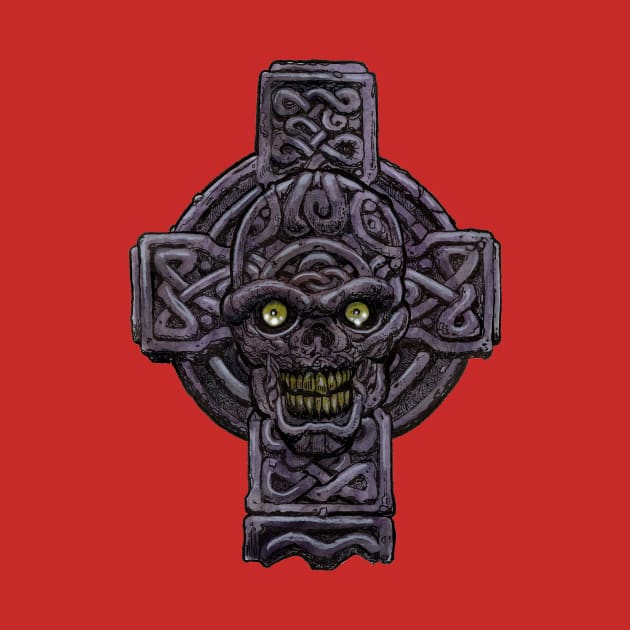 Zombie Art : Celtic Cross Zombie Head by rsacchetto