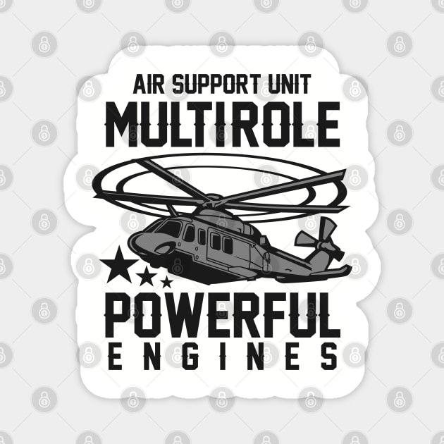 MILITARY HELICOPTER SUPPORT UNIT Magnet by beanbeardy