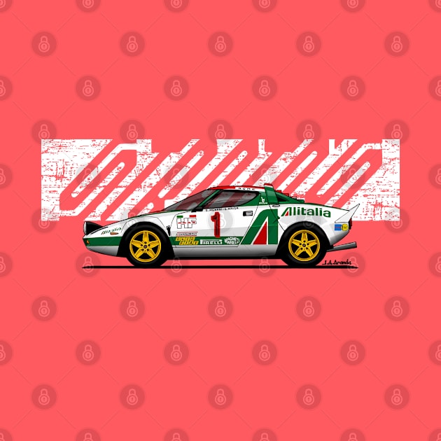 The coolest rally car ever with the most italian livery by jaagdesign