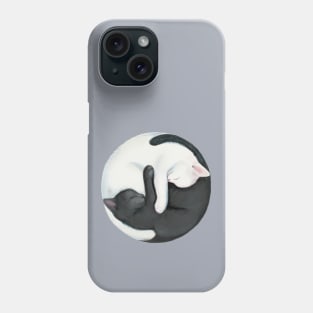 Yin Yang Balancing Cats Phone Case