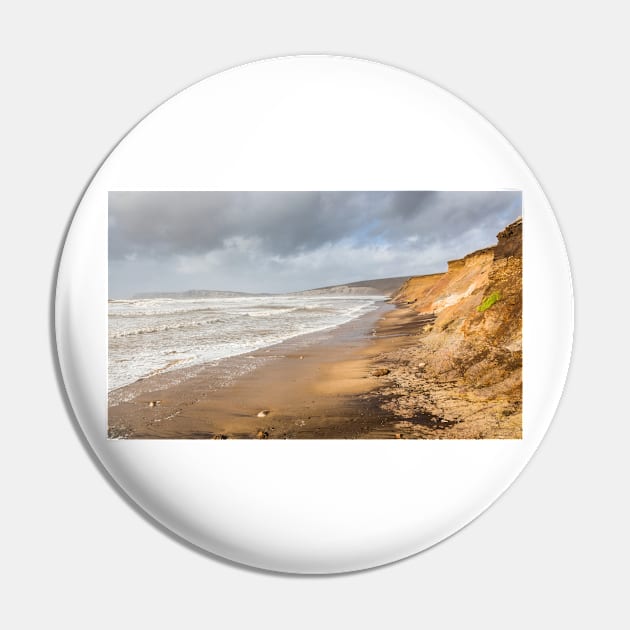 Compton Bay in Stormy Weather Pin by GrahamPrentice