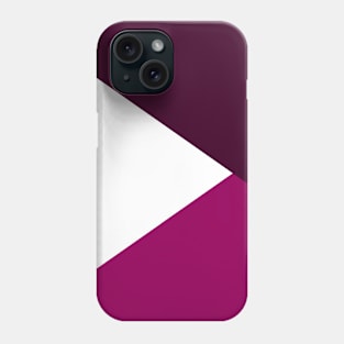 Purple Geometric Triangles Phone Case