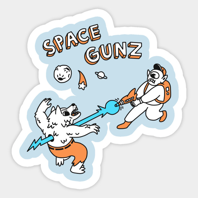 SPACE GUNZ - Aliens - Sticker