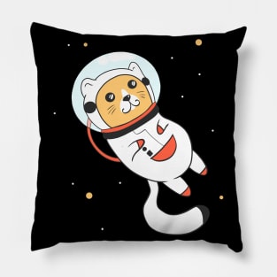 Space Cat Kawaii Astronaut Kitty Pillow