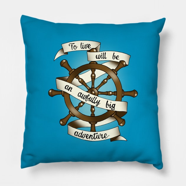 Peter Pan adventure Pillow by rakelittle