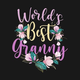 Family World's Best Granny Tee Funny Granny Ever Gift T-Shirt